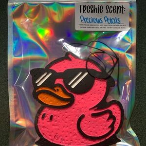 Precious Petals Pink Duck Air Freshener with Sunglasses